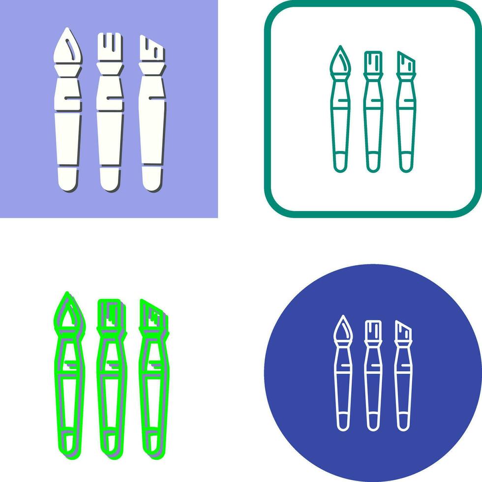 ícone de vetor de pincéis