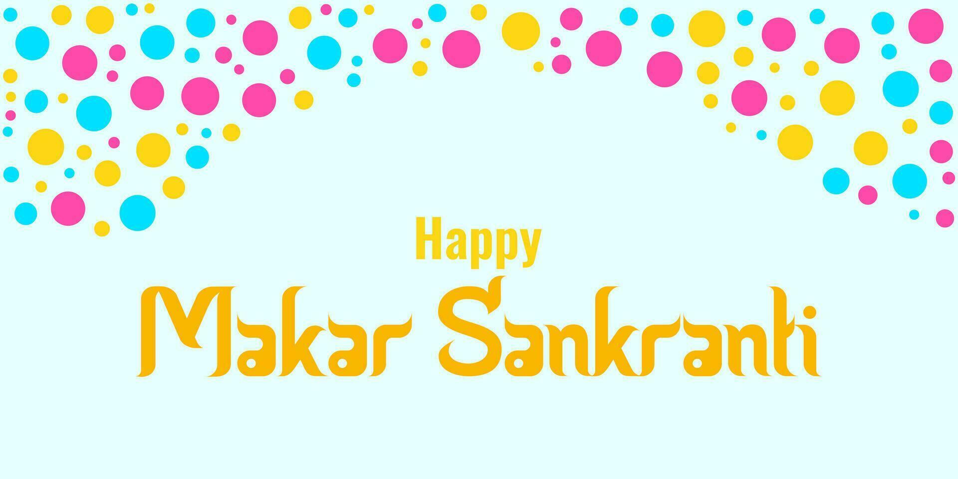 makara Sankranti uma ensolarado feriado do Índia. vetor