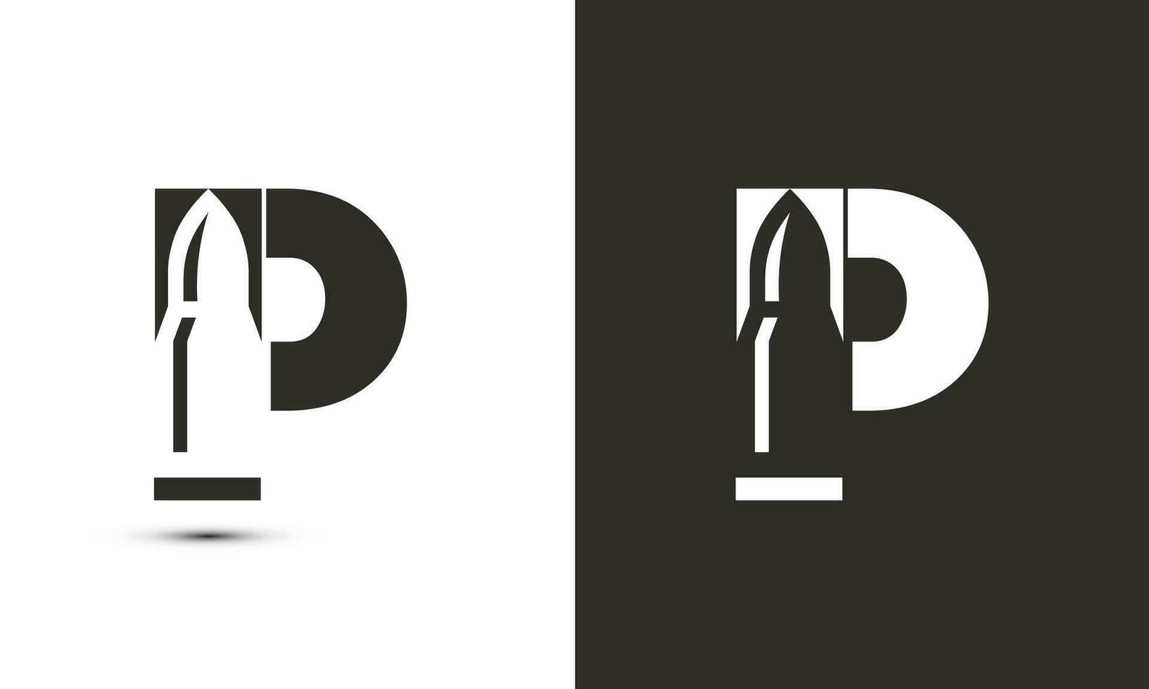 moderno ilustração logotipo Projeto inicial p combinar com bala. vetor