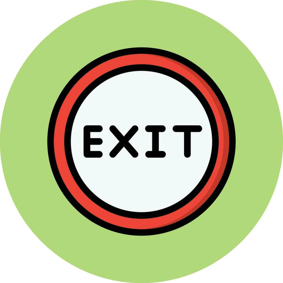 ilustração de design de ícone de vetor de saída