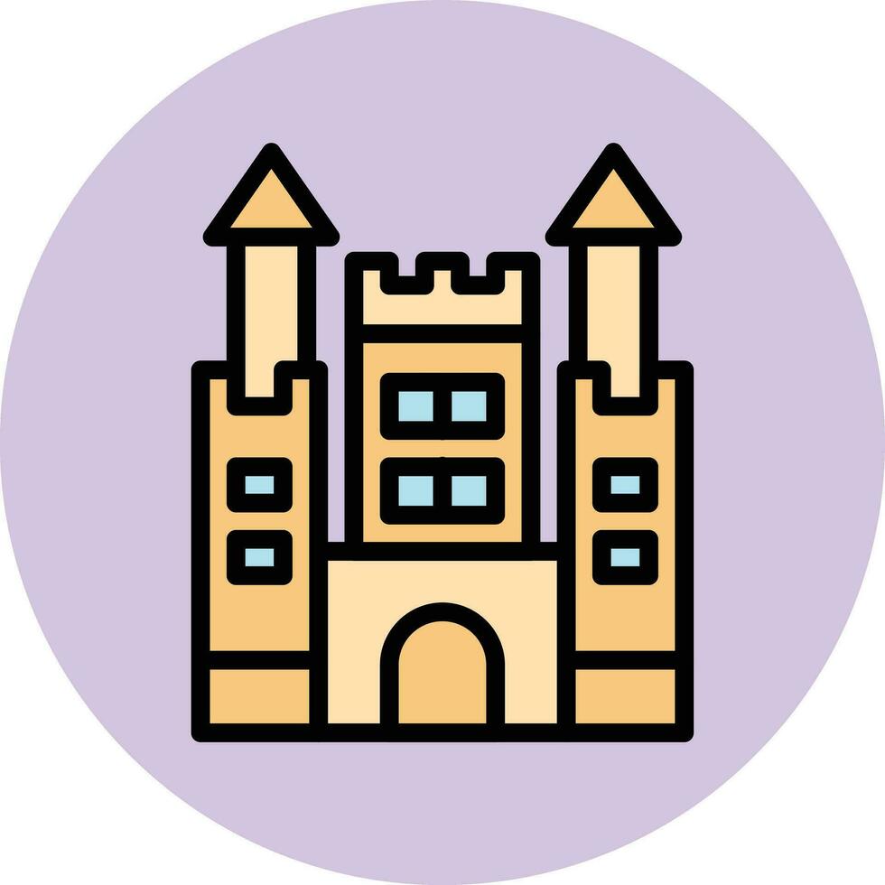 castelo vetor ícone Projeto ilustração