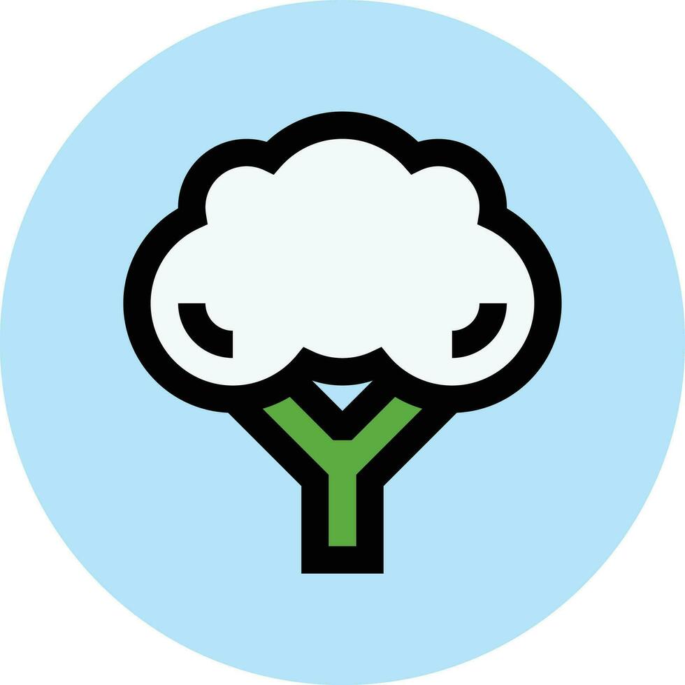 ilustração de design de ícone de vetor de brócolis
