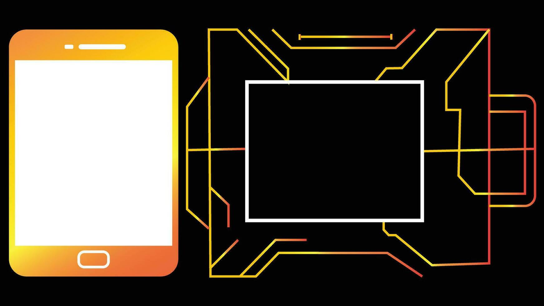 listras tecnologia o circuito borda vetor conceito abstrato fundo