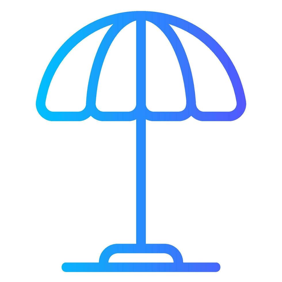 ícone gradiente de guarda-chuva vetor