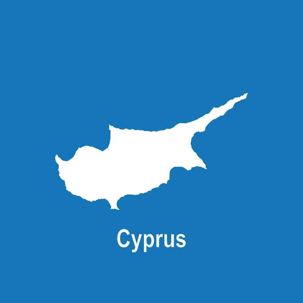 Chipre mapa ícone vetor