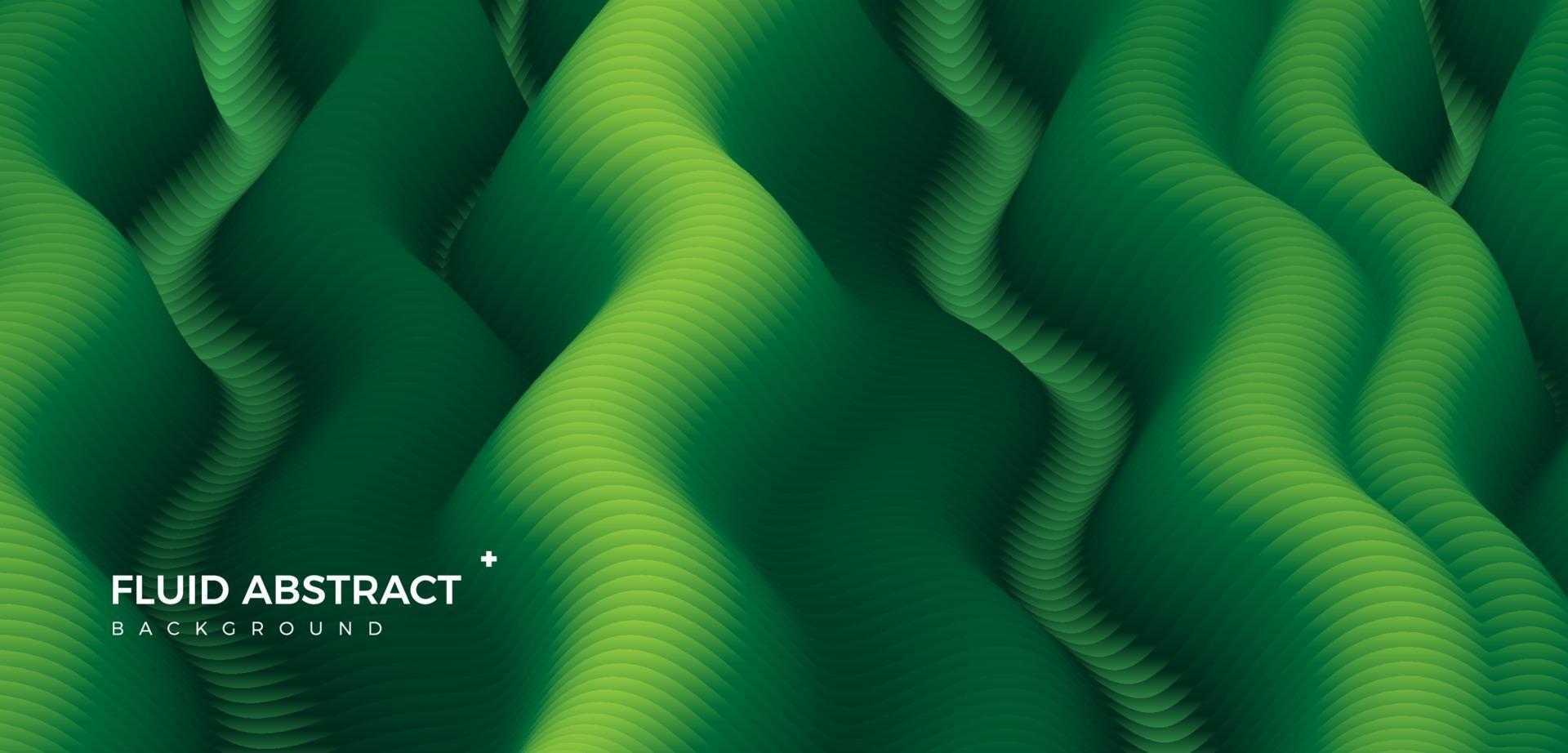 moda ondulação verde fluido misto gradiente abstrato vetor