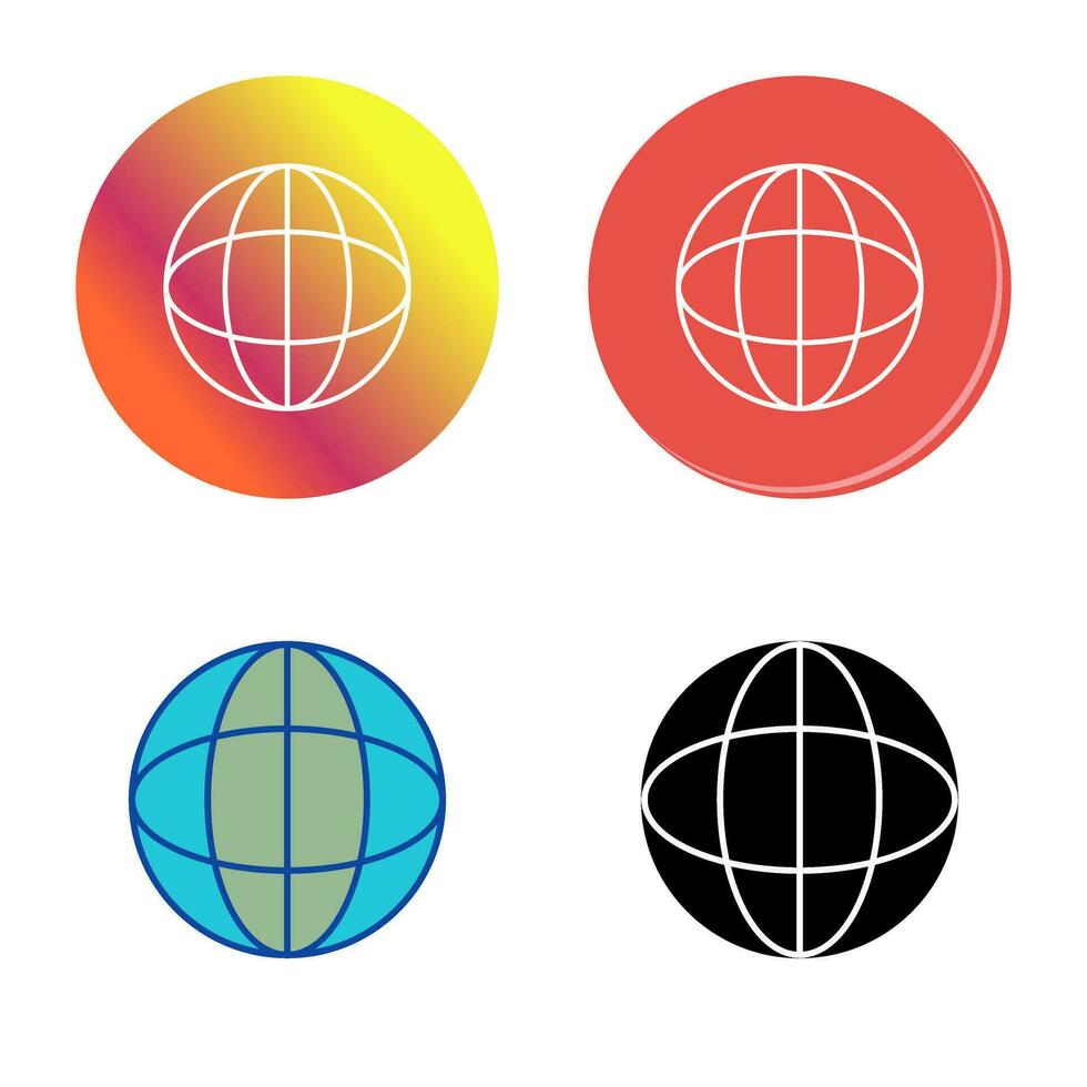 ícone de vetor de globo exclusivo