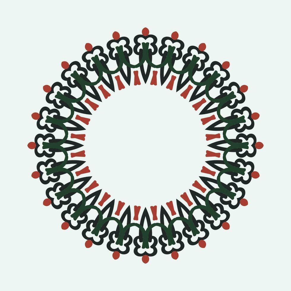 circular padronizar dentro tradicional palestino estilo, vetor Projeto elemento