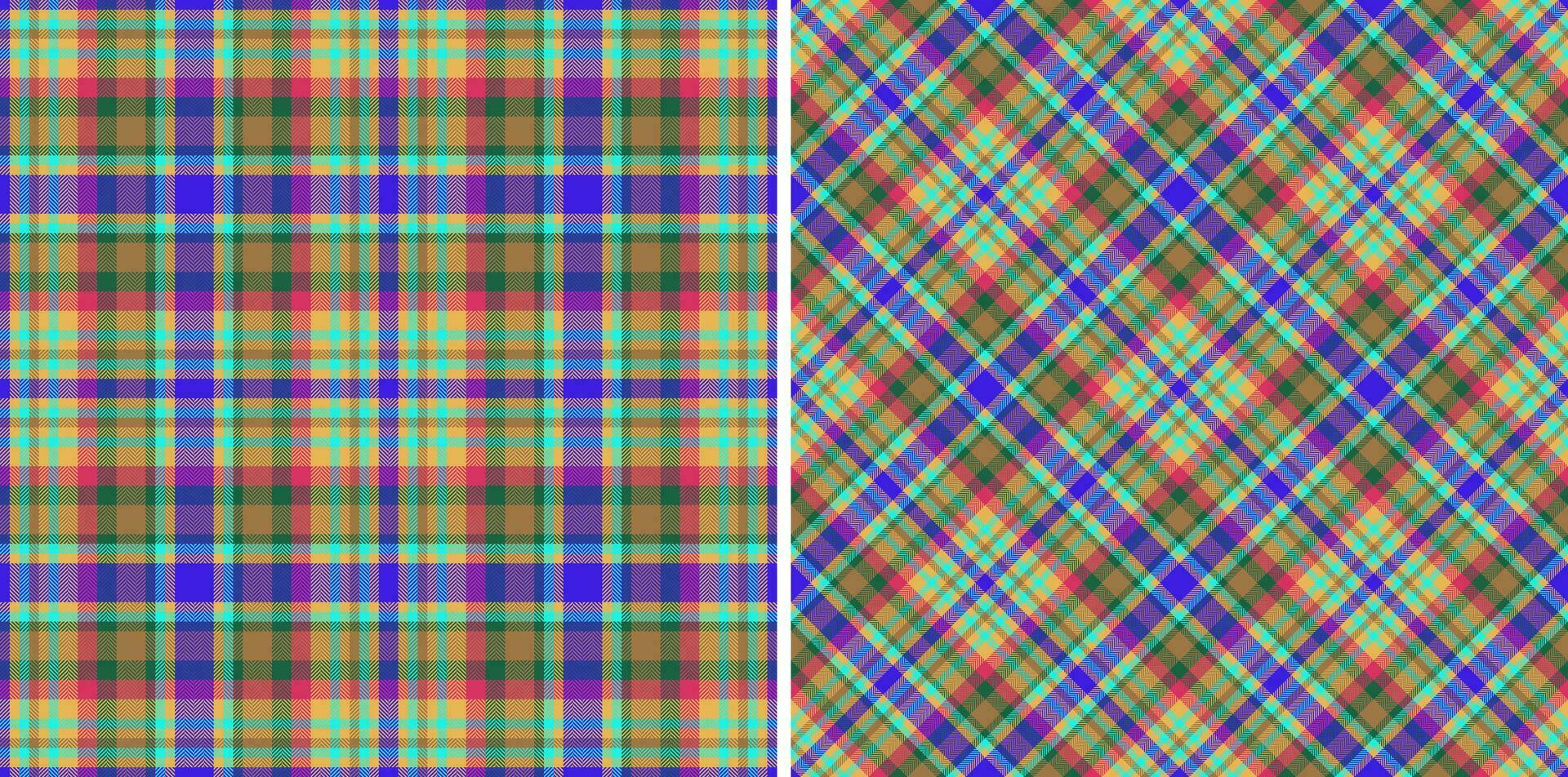 tecido têxtil textura do fundo vetor tartan com uma Verifica xadrez padronizar desatado.