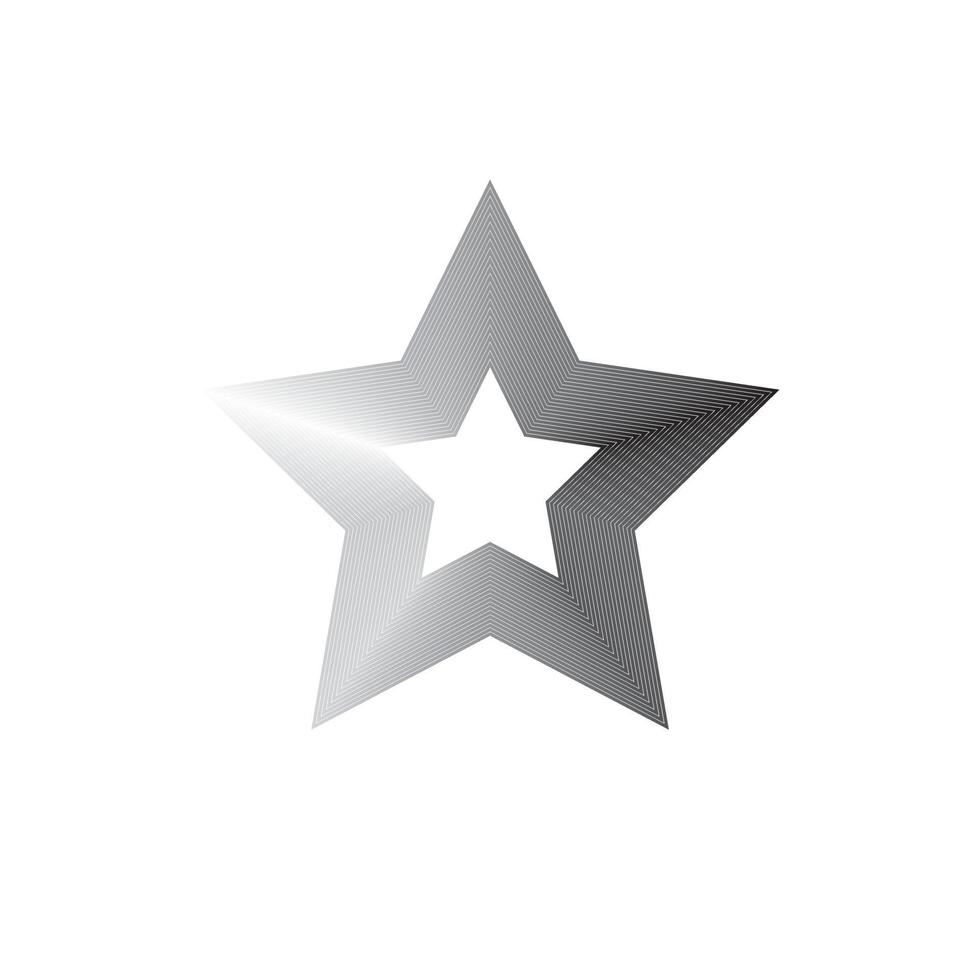 logotipo da estrela. ícone de linha de estrela, sinal, símbolo, design plano, botão, web vetor