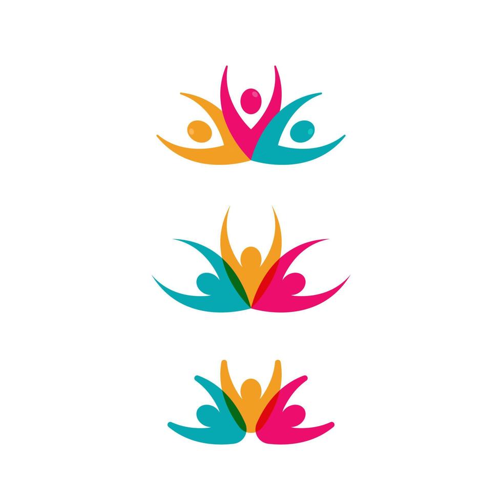 ilustração de design de ícone de vetor de ioga