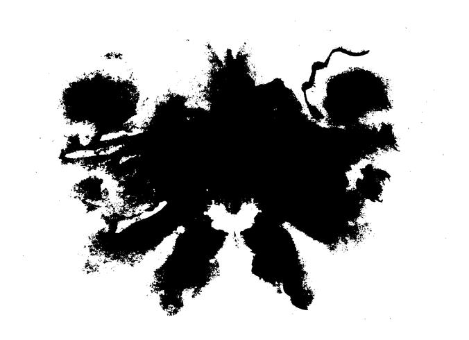 Teste de mancha de tinta Rorschach vetor