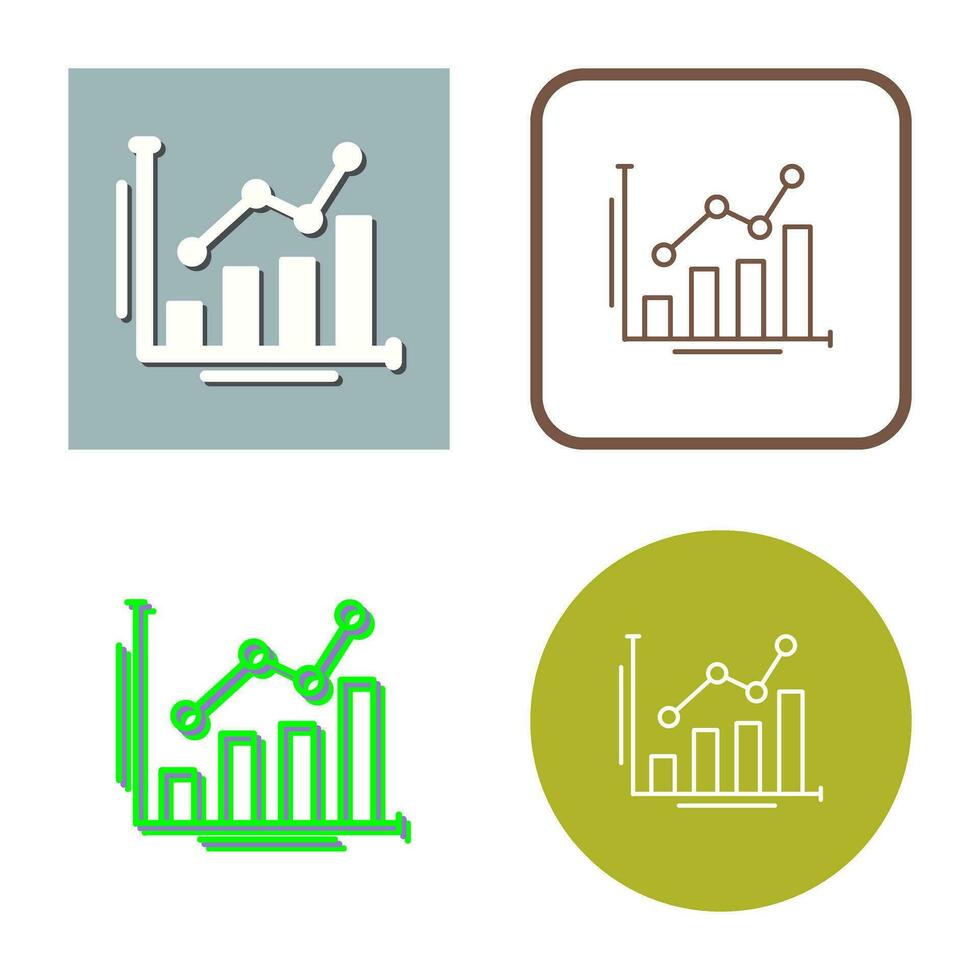 ícone de vetor de gráfico de barras