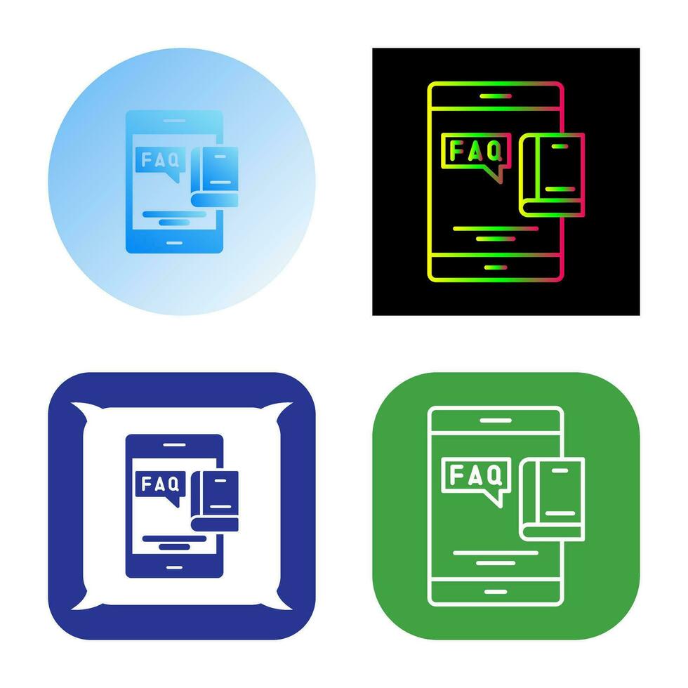 ícone de vetor de perguntas frequentes