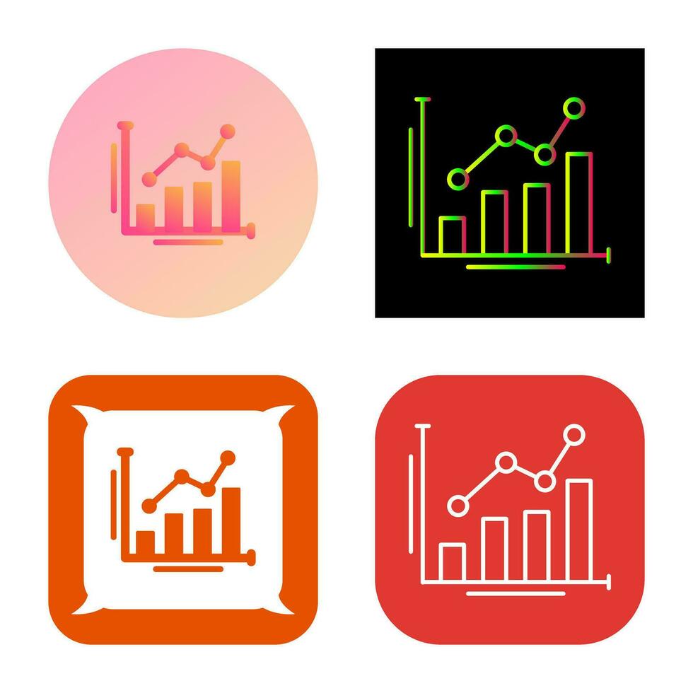 ícone de vetor de gráfico de barras