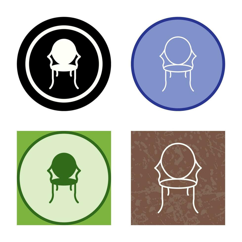 ícone de vetor de cadeira antiga