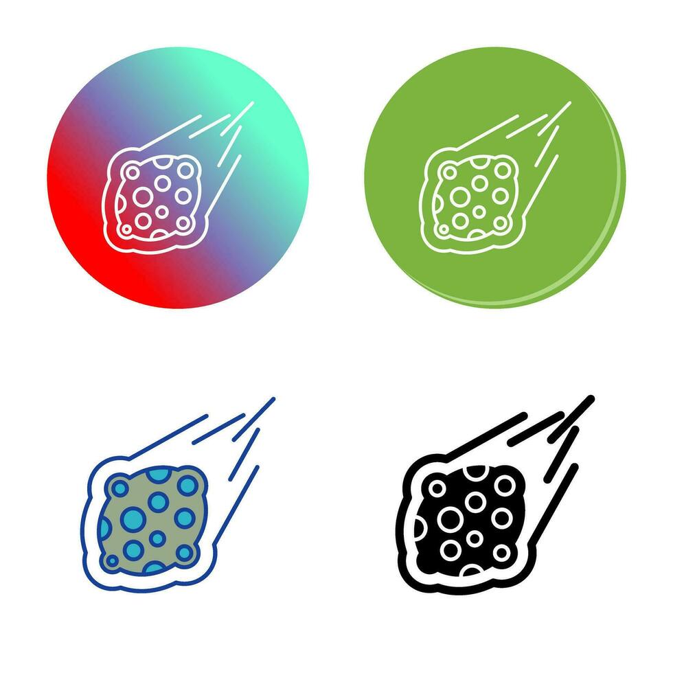 ícone de vetor de meteorito