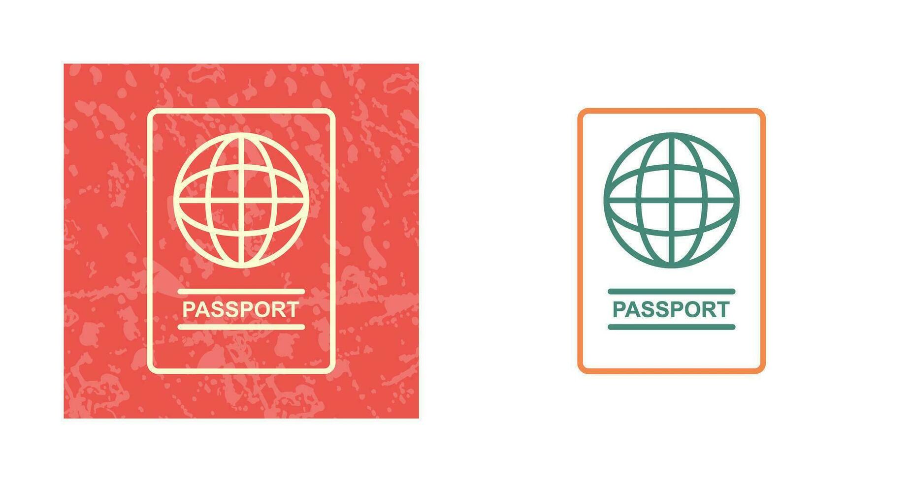 ícone de vetor de passaporte