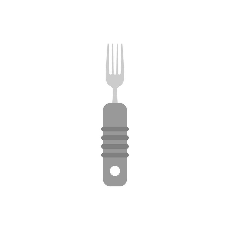 garfo plano Projeto vetor ilustração isolado em branco fundo. restaurante o negócio conceito. cozinha ferramentas, utensílios e cozinha acessórios