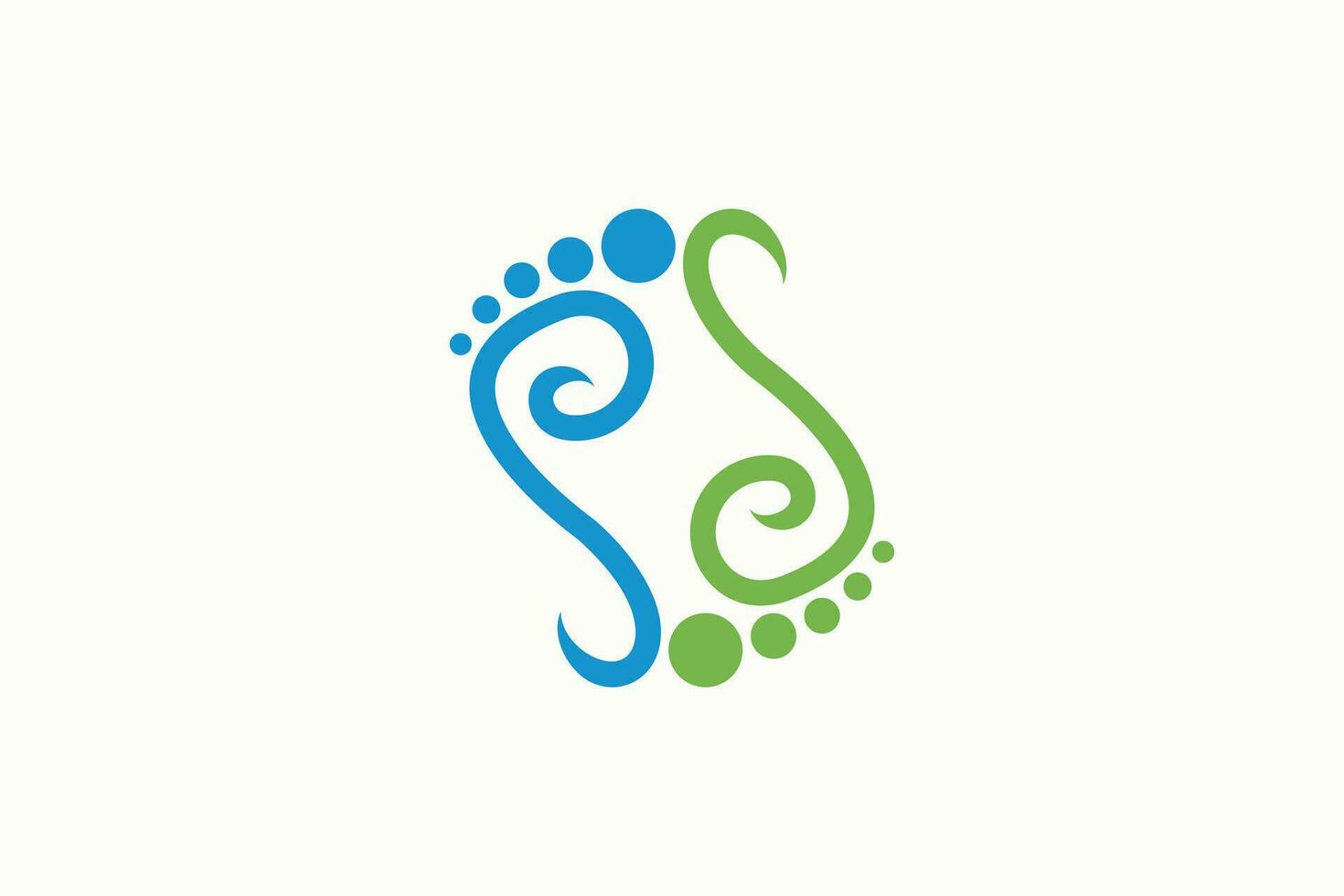 pé logotipo Projeto saúde ilustração mulher pedicure salão e clínica Prêmio vetor