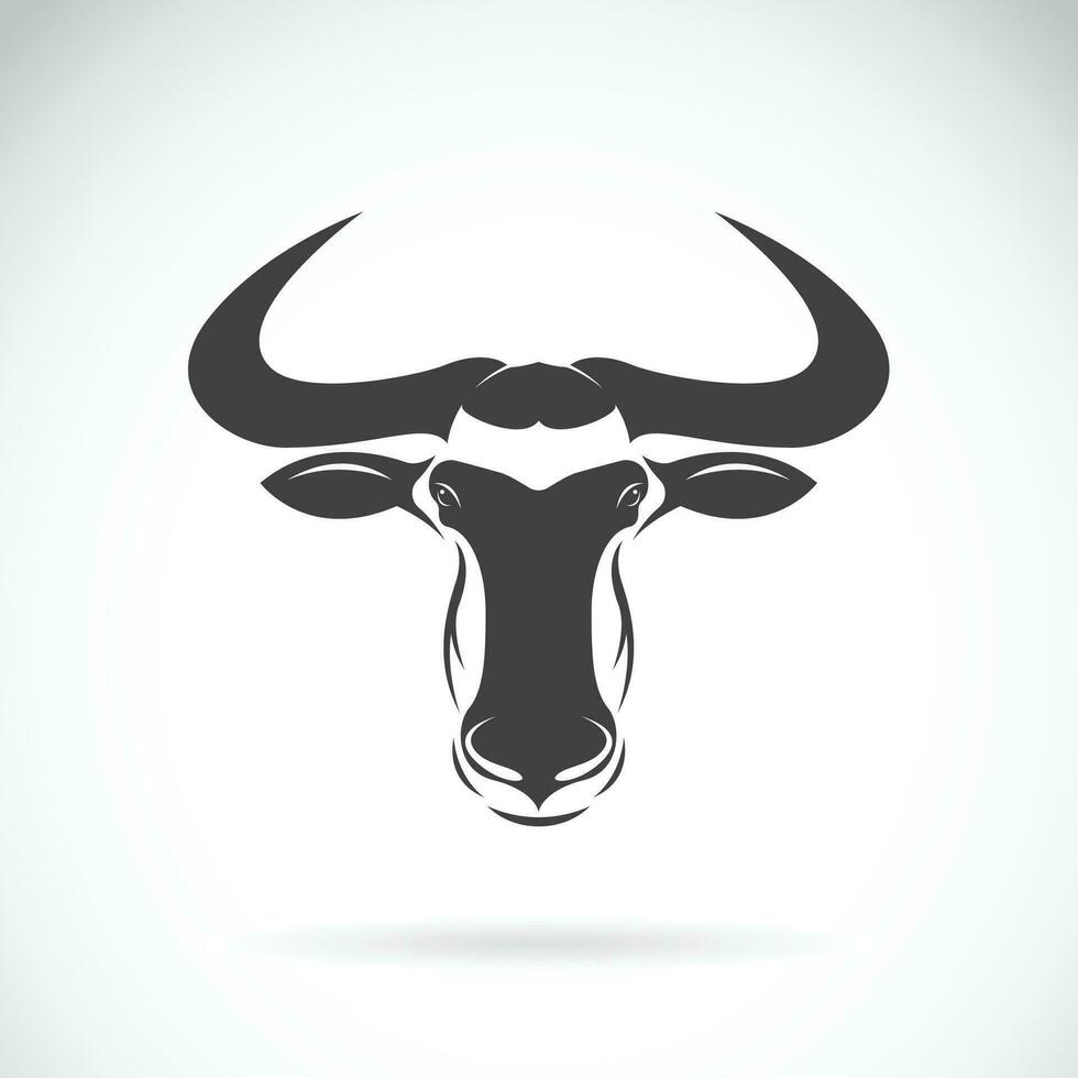 vetor do uma GNU cabeça Projeto em branco fundo