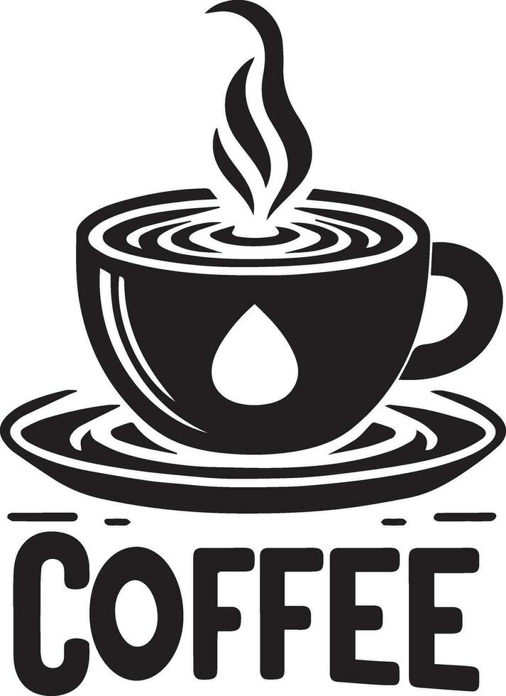 café fazer compras vetor logotipo ilustração Preto cor silhueta 7