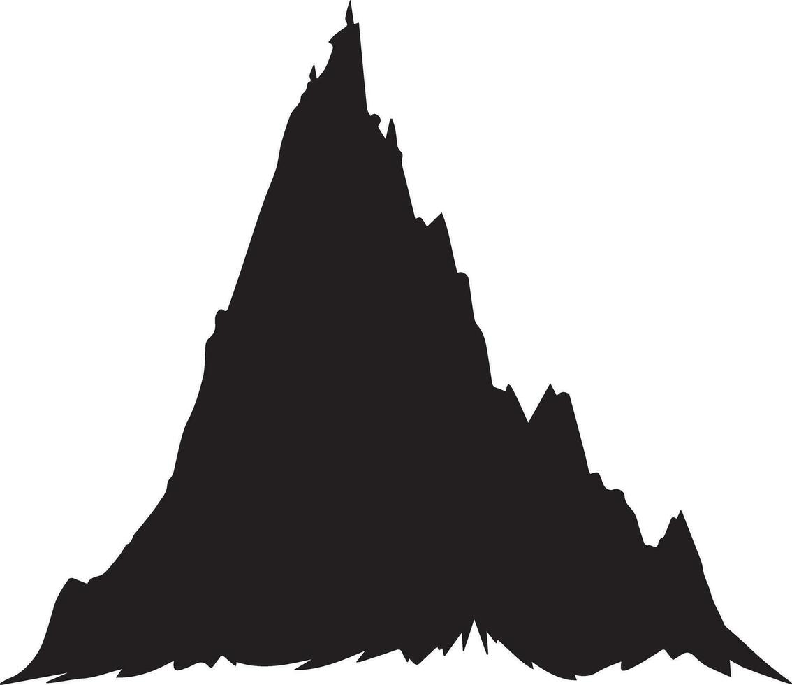 montanha vetor silhueta ilustração 6