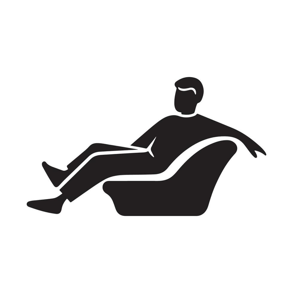 sofá símbolo vetor, logotipo, arte vetor