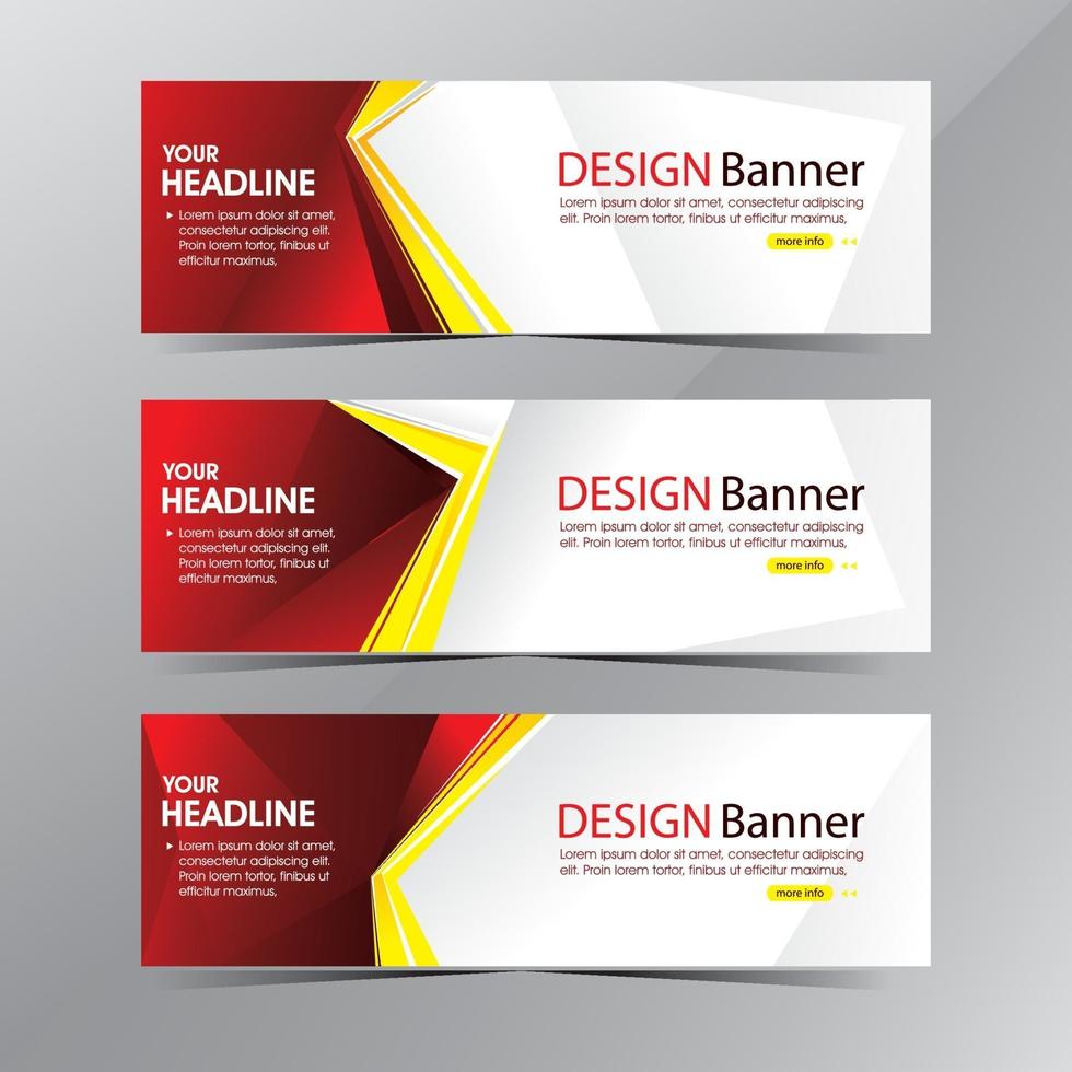 modelo de banner vermelho e branco moderno limpo da web, venda de promoção vetor