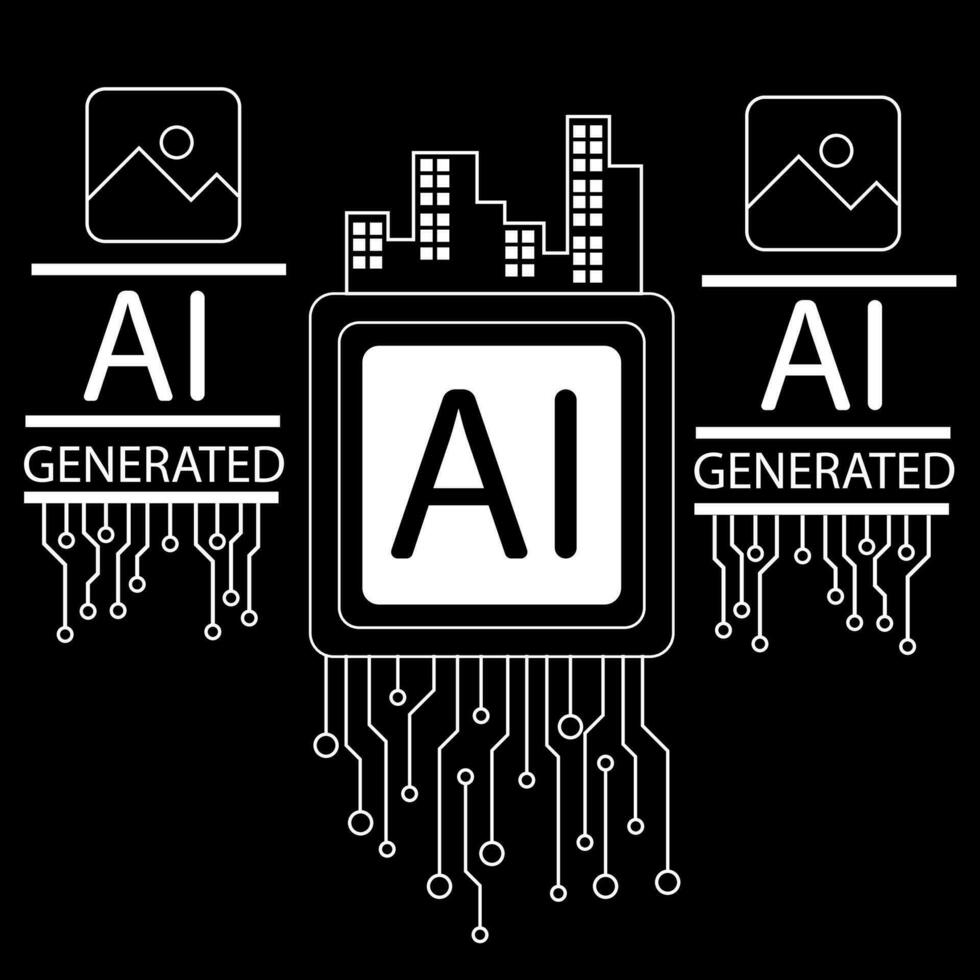 hud ai com o circuito borda crio ai generativo cenário conceito vetor conceito para futuro tecnologia elemento fundo o negócio tela