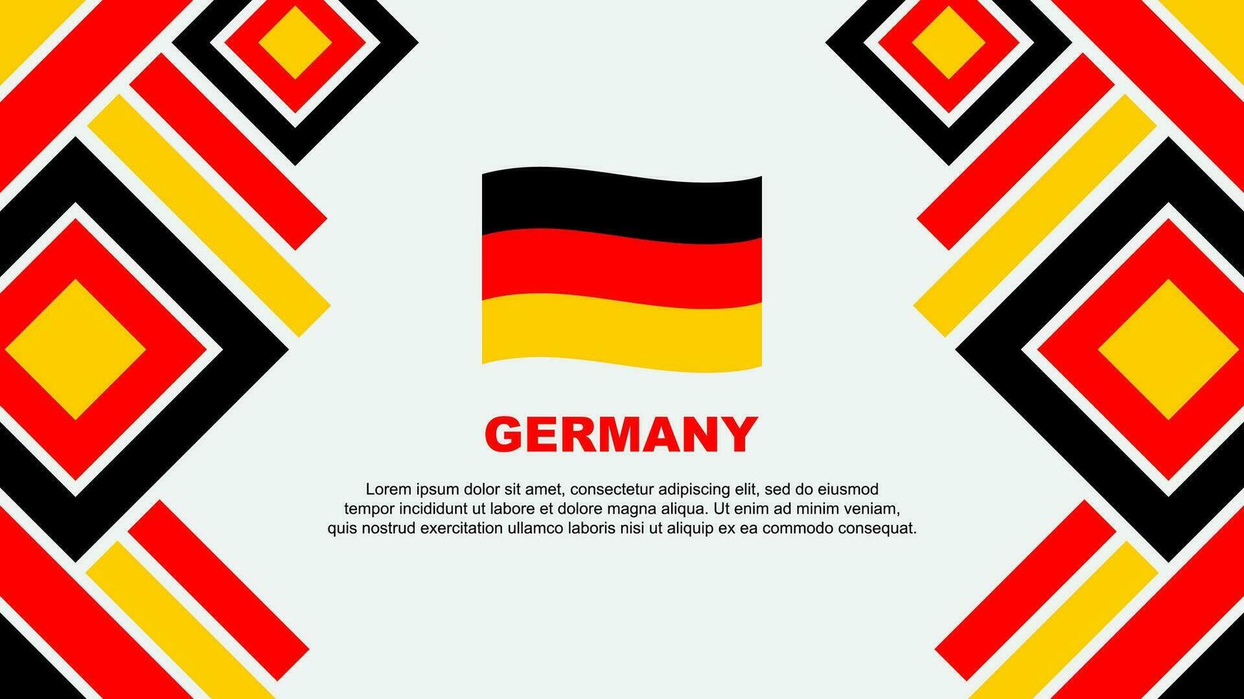 Alemanha bandeira abstrato fundo Projeto modelo. Alemanha independência dia bandeira papel de parede vetor ilustração. Alemanha