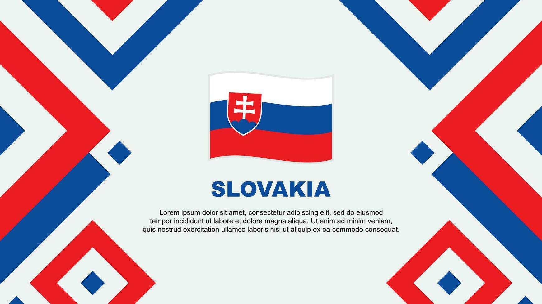 Eslováquia bandeira abstrato fundo Projeto modelo. Eslováquia independência dia bandeira papel de parede vetor ilustração. Eslováquia modelo