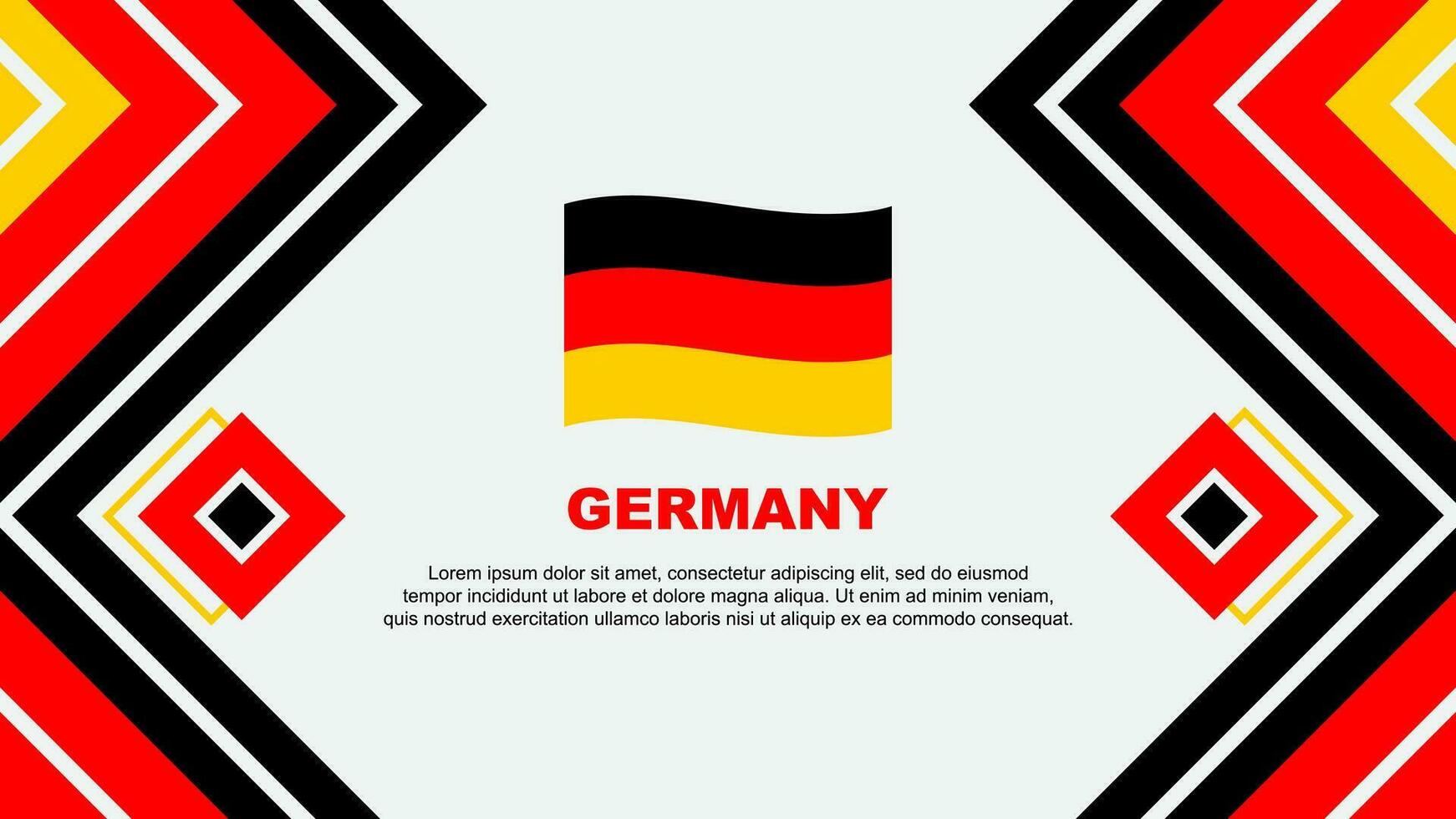 Alemanha bandeira abstrato fundo Projeto modelo. Alemanha independência dia bandeira papel de parede vetor ilustração. Alemanha Projeto