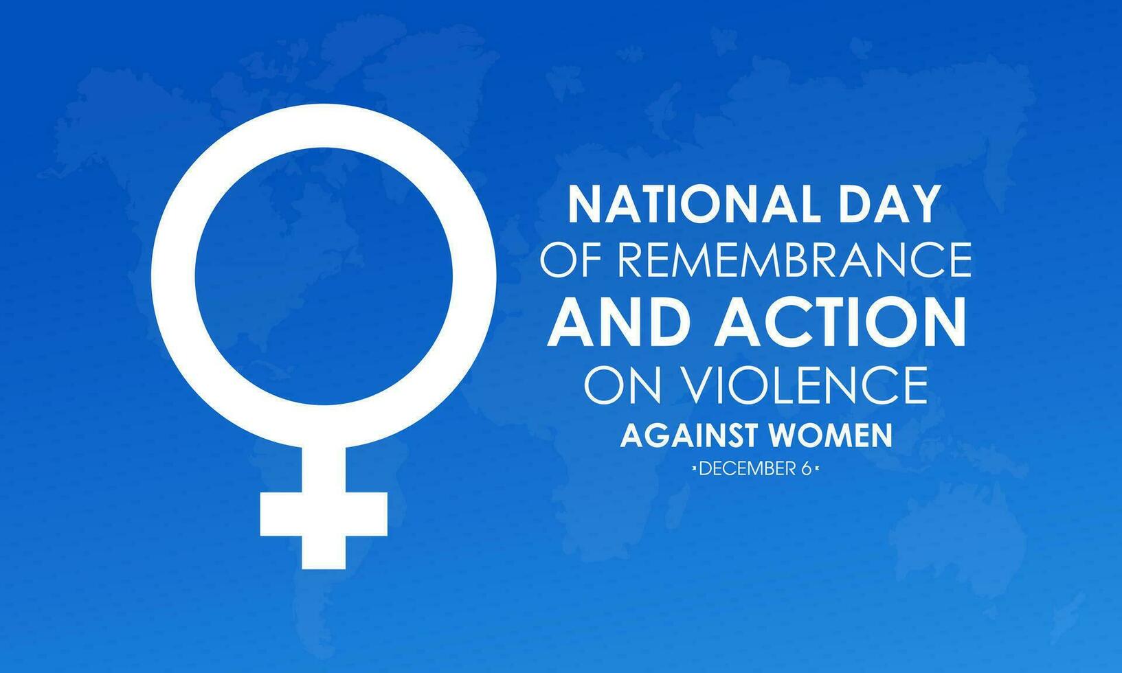 nacional dia do lembrança e açao em violência contra mulheres. dezembro 6. feriado conceito para bandeira, poster, cartão e fundo Projeto. vetor ilustração.
