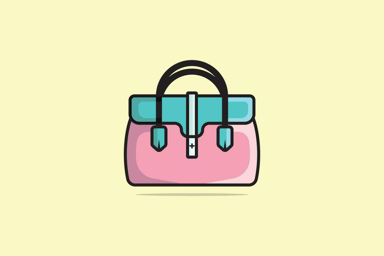 à moda couro bolsas, na moda casual estilo bolsas vetor ilustração. beleza moda objetos ícone conceito. elegante mulher bolsas vetor Projeto.