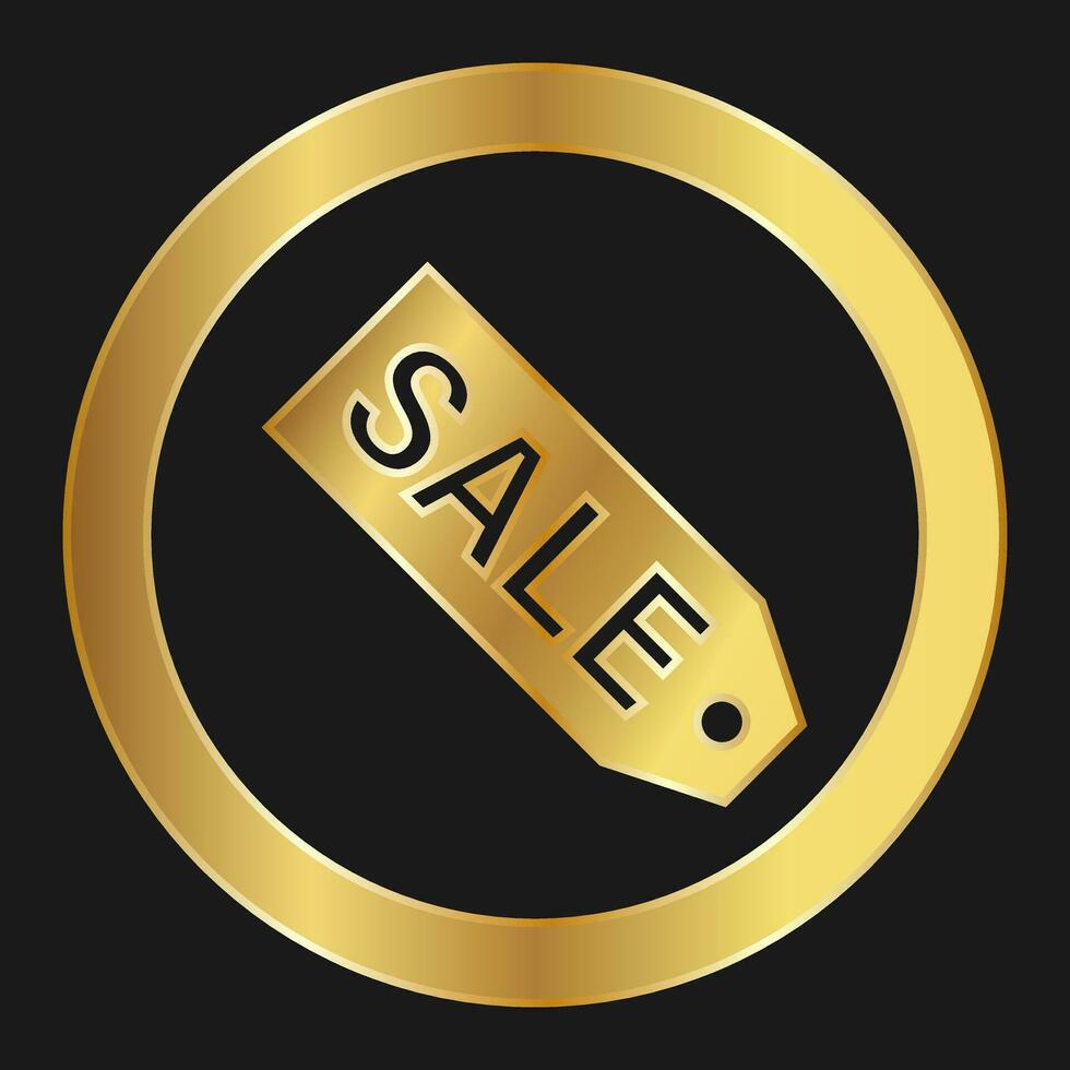 compras venda simples ouro ícone para apps e sites vetor