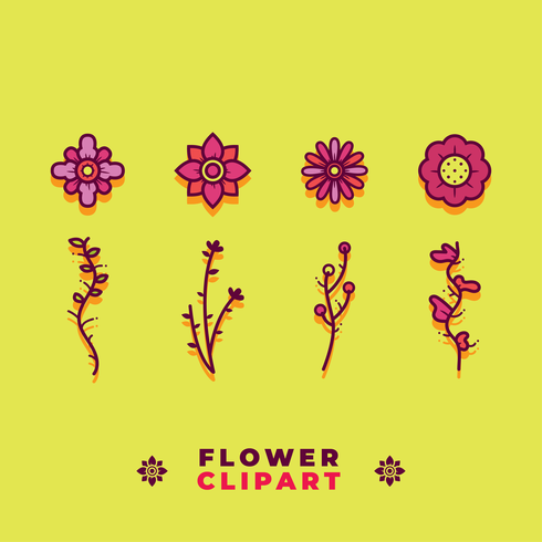 Vetor de clipart de flor