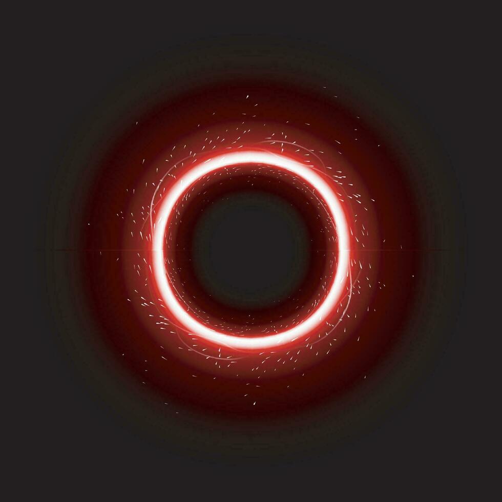 vermelho luz círculo vetor
