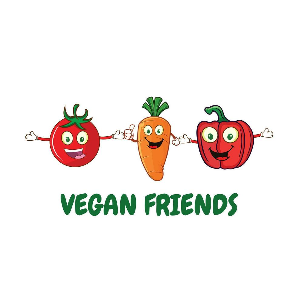vegano amigos tipografia vetor projeto, vegano camisa, engraçado vegano Camisetas, vegetariano camisa, veterinário camiseta, vegetal amante presente