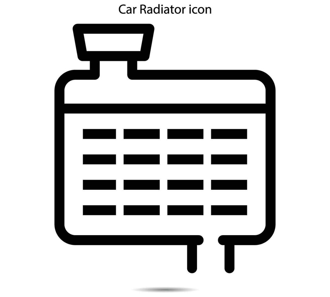 ícone do radiador do carro vetor