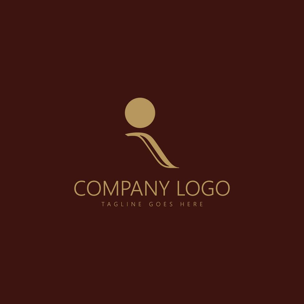 carta r logotipo com simples e elegante cor vetor