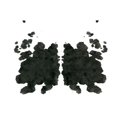 Teste de mancha de tinta de Rorschach, abstrato aleatório vetor