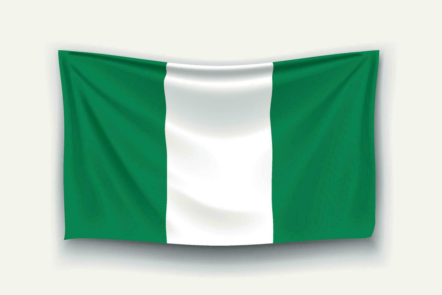 bandeira da Nigéria vetor