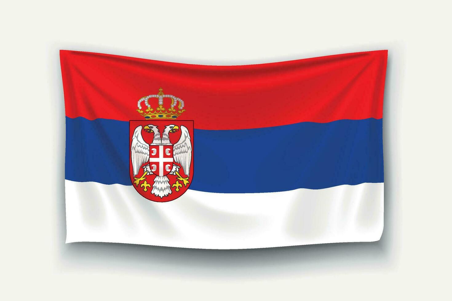 bandeira da sérvia vetor