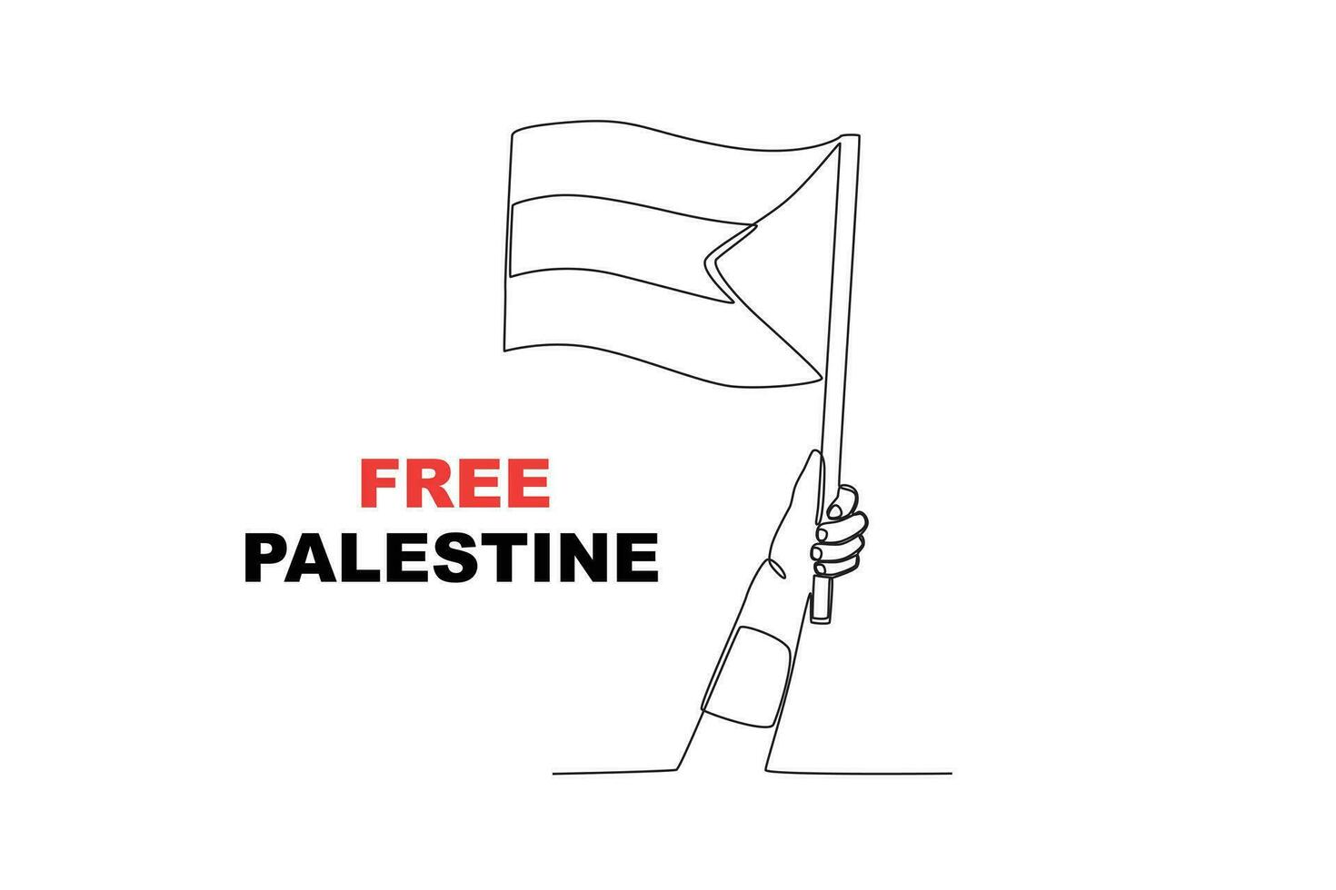 uma portátil Alto a palestino bandeira vetor