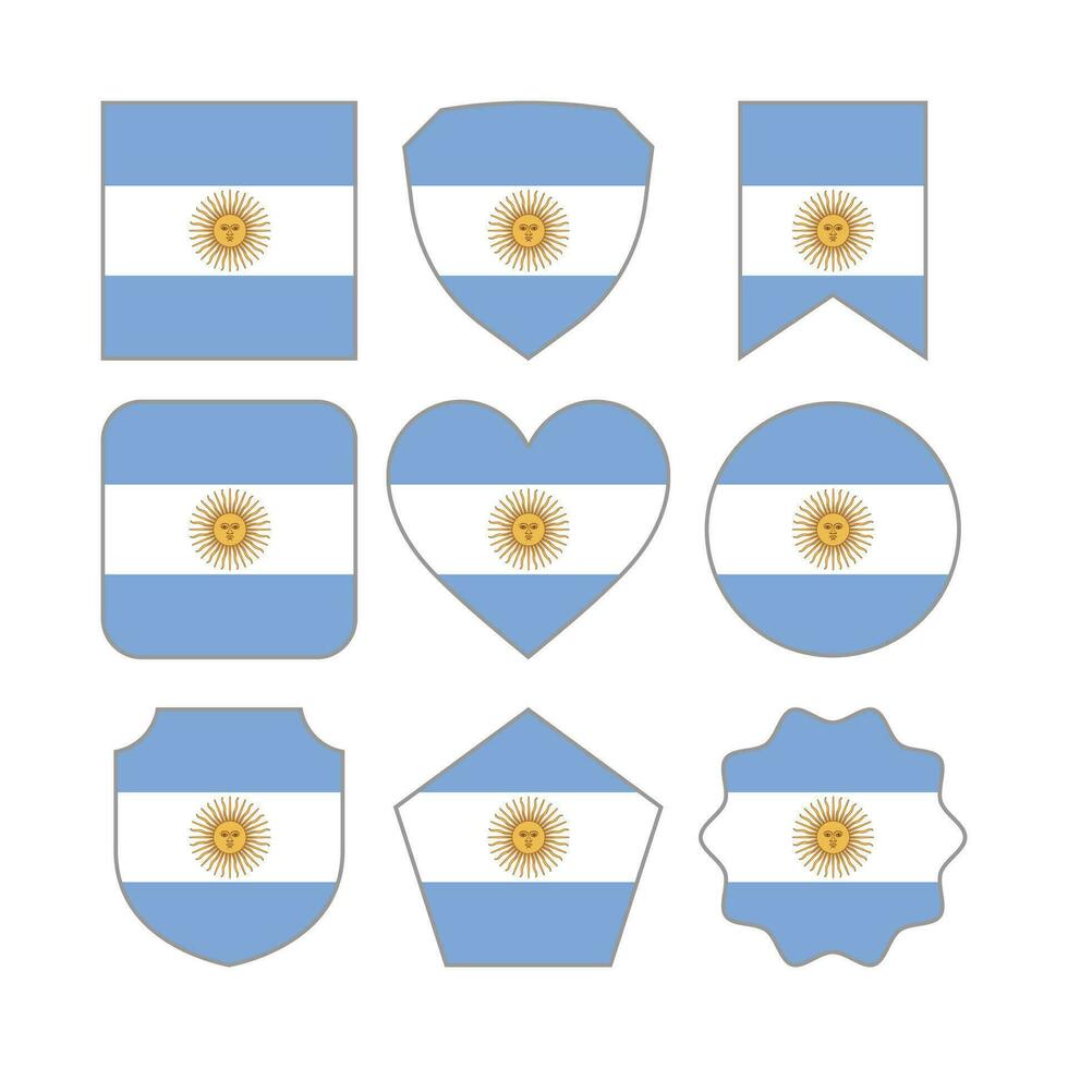 moderno abstrato formas do Argentina bandeira vetor Projeto modelo
