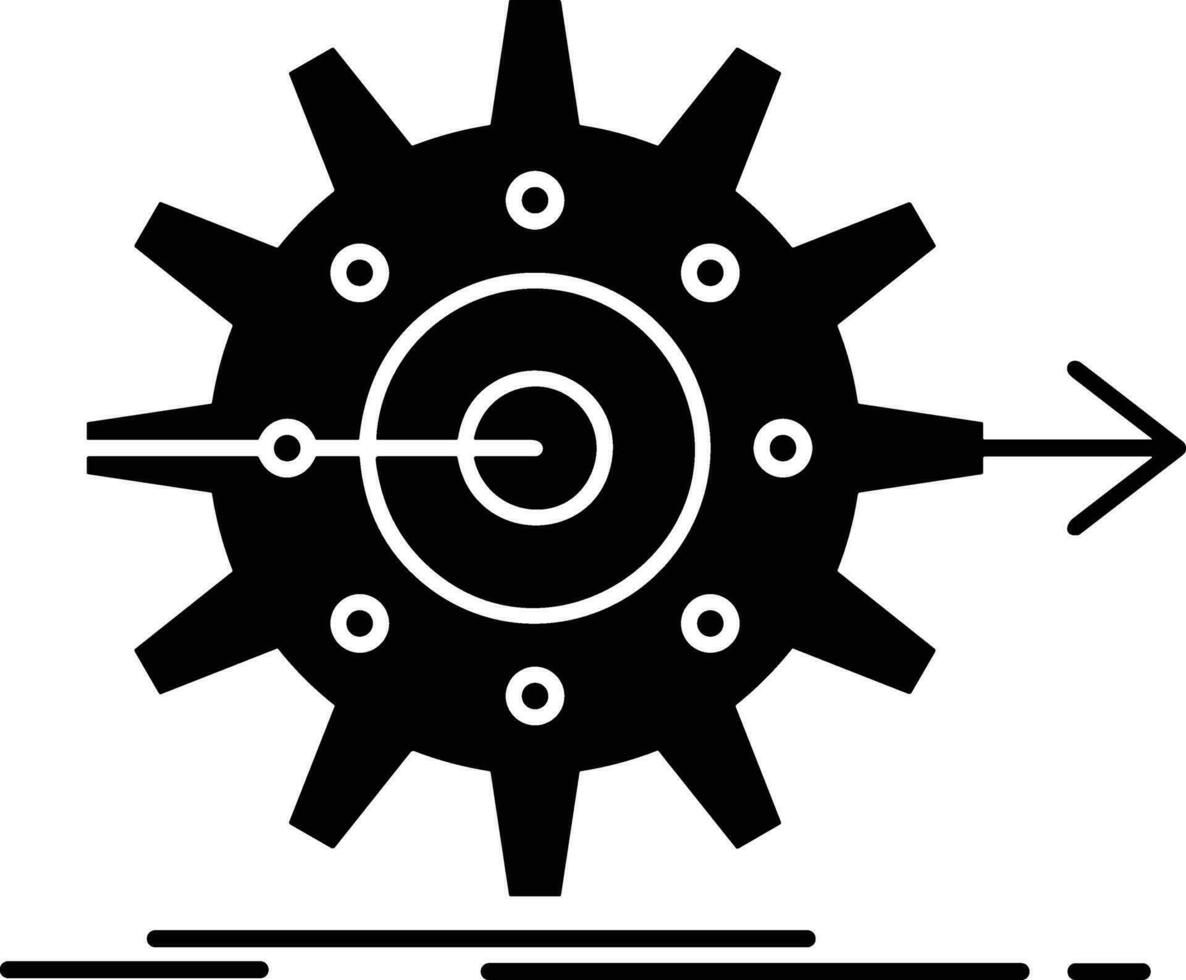 engrenagem configuração símbolo ícone vetor imagem. ilustração do a industrial roda mecine mecanismo Projeto imagem