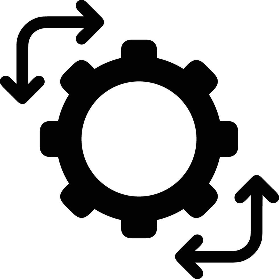 engrenagem configuração símbolo ícone vetor imagem. ilustração do a industrial roda mecine mecanismo Projeto imagem