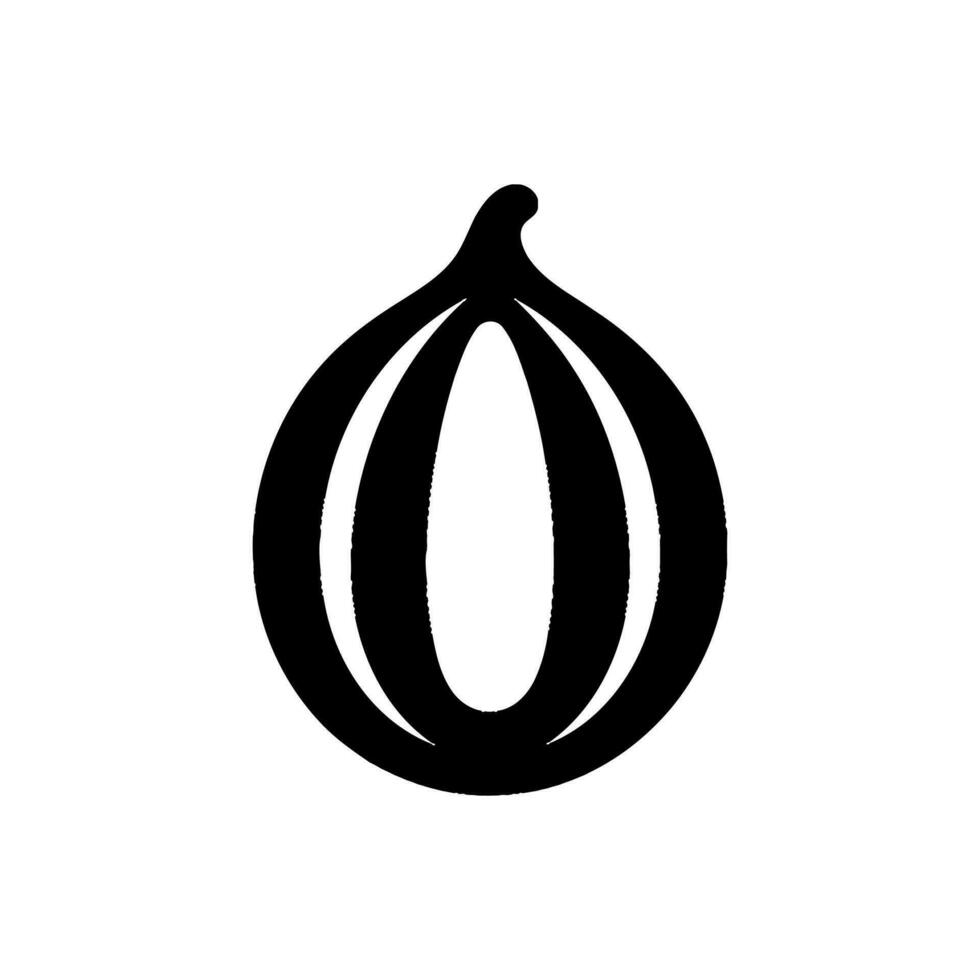 Cantalupo ícone isolado em branco fundo vetor