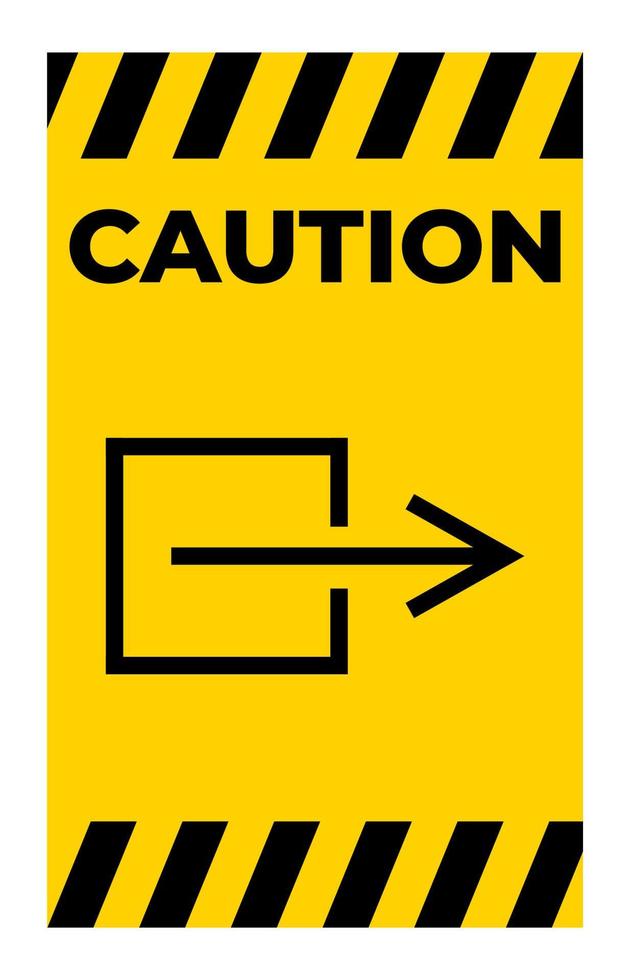 saída de saída sinal de símbolo não elétrico, ilustração vetorial, isolado na etiqueta de fundo branco. eps10 vetor